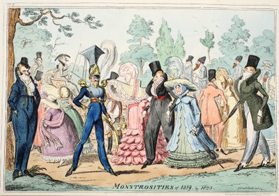 Monstrositäten von 1819 & 1820, veröffentlicht 1835 von George Cruikshank